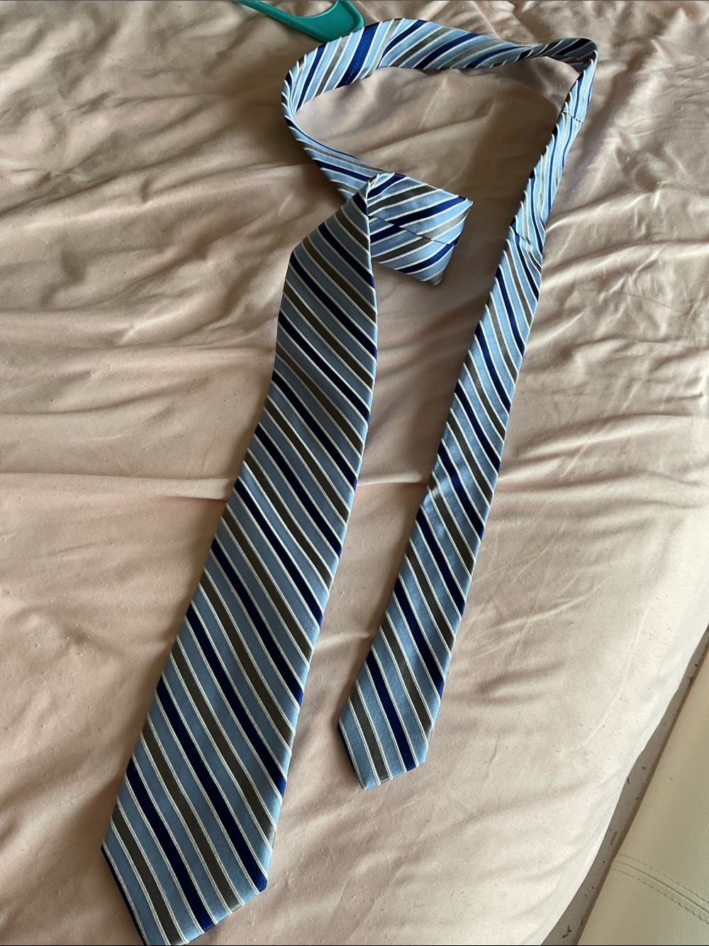 Pronto Uomo - Classic Blue Striped Men's Tie